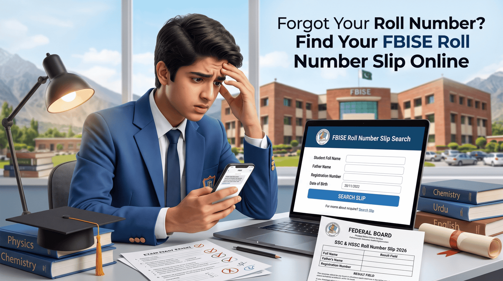 How to Find Your FBISE Roll Number Slip 2026 Online (SSC & HSSC)